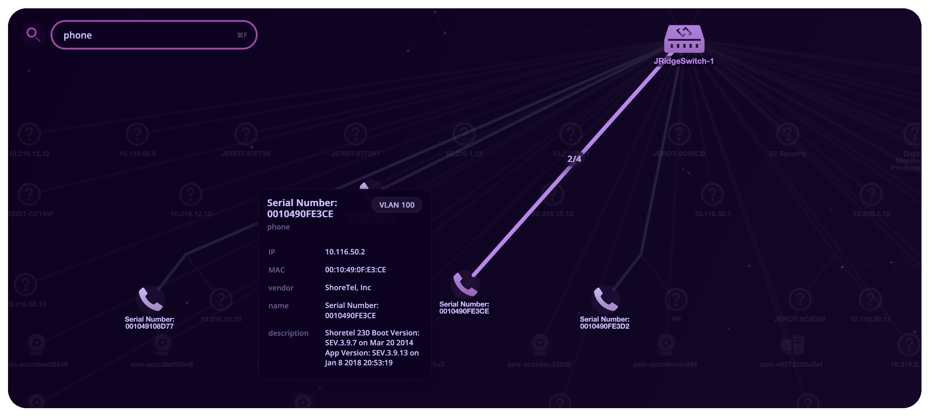 Portweaver discovery view