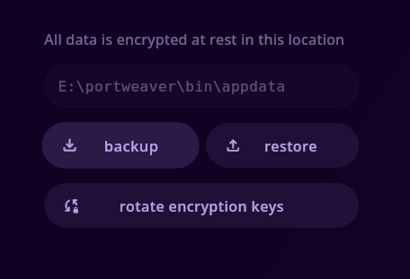 Backup Button