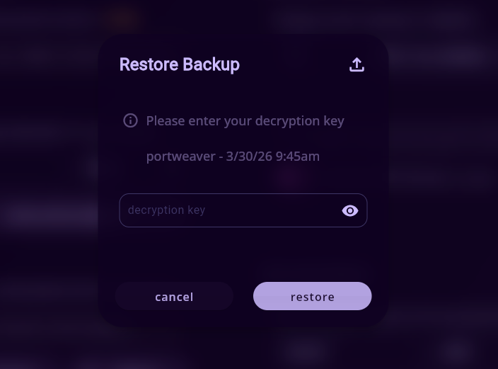 Restore Prompt