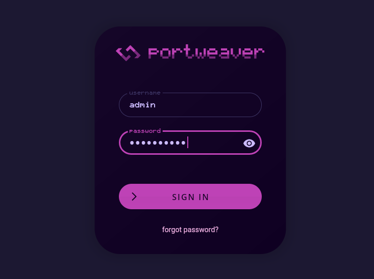 Login Screen