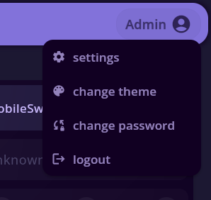 User Menu